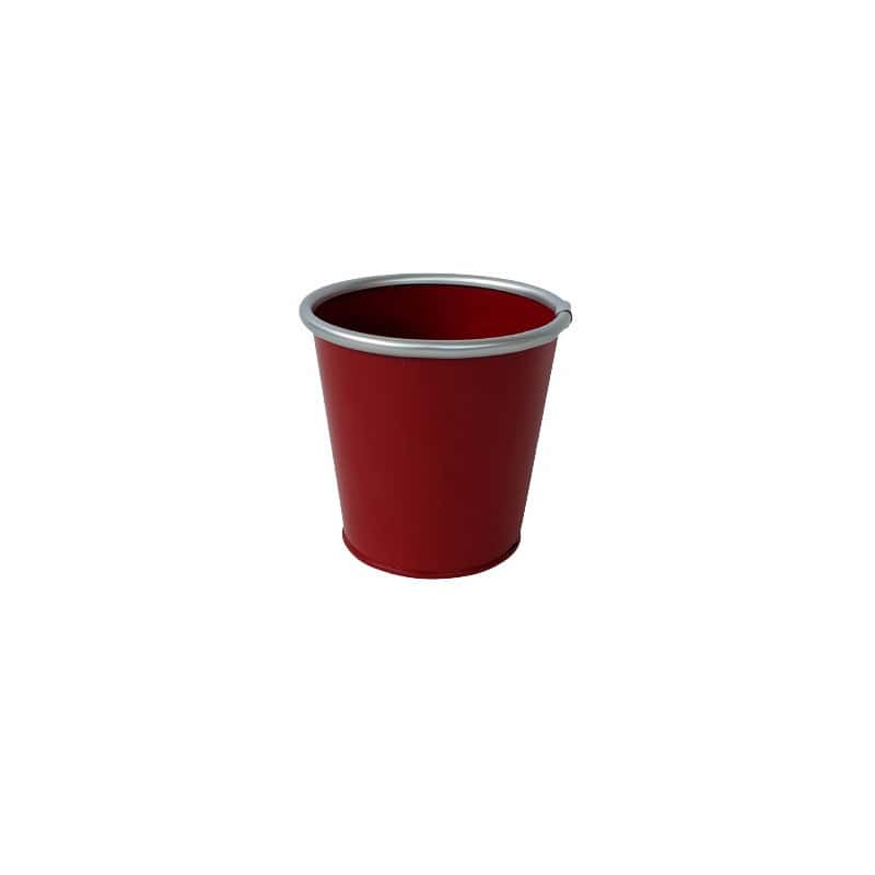 Cache-pot rond en zinc - Grossiste fleuriste déco tendance Noel Cache-pot rond en zinc - Grossiste fleuriste déco tendance Noel