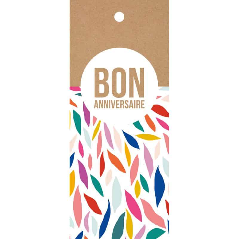 Carte longue x12 Bon anniversaire Carte longue x12 Bon anniversaire