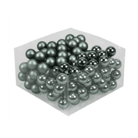 Boules de noël sur pics en verre multicoloris D. 20 mm