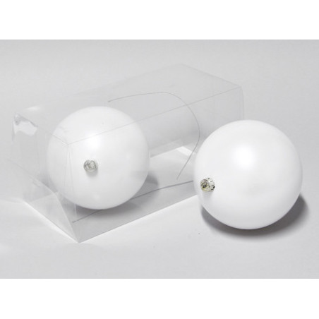 Boule de nöel à suspendre D. 20cm x 12 - Plusieurs coloris - décoration noel