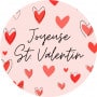 Étiquettes adhésives Joyeuse St Valentin Scoba