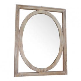 Miroir rond dans cadre carré - Grossiste décoration matériel Renaud