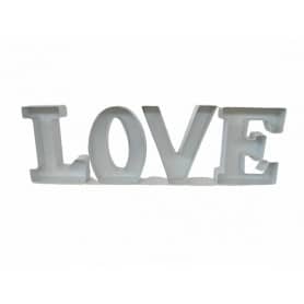 Lettres LOVE en métal base bois - Grossiste fleuriste St Valentin