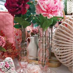 Vase bougeoir en verre - Grossiste décoration tendance St Valentin