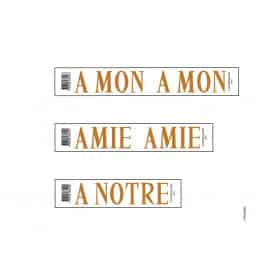 Lettres à deuil - Plusieurs caractères - grossiste deuil