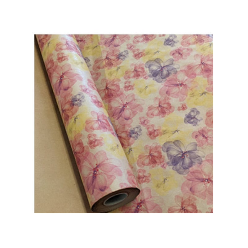 Rouleau de kraft vergé 0,80x40M 3 couleurs - Fiori Rouleau de kraft vergé 0,80x40M 3 couleurs - Fiori