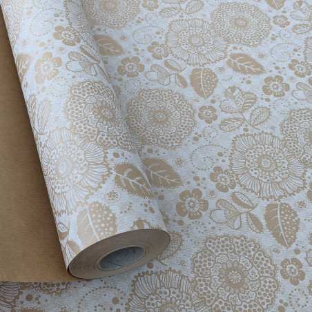 Papier kraft fantaisie Merletto - Grossiste emballage fleuriste