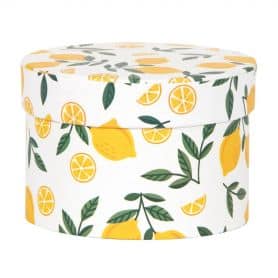 Boite à motifs citron