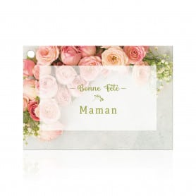 Carte, enveloppe de fleurs...