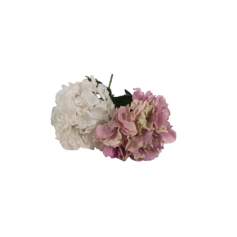 Hortensia artificiel 57cm - 2 couleurs