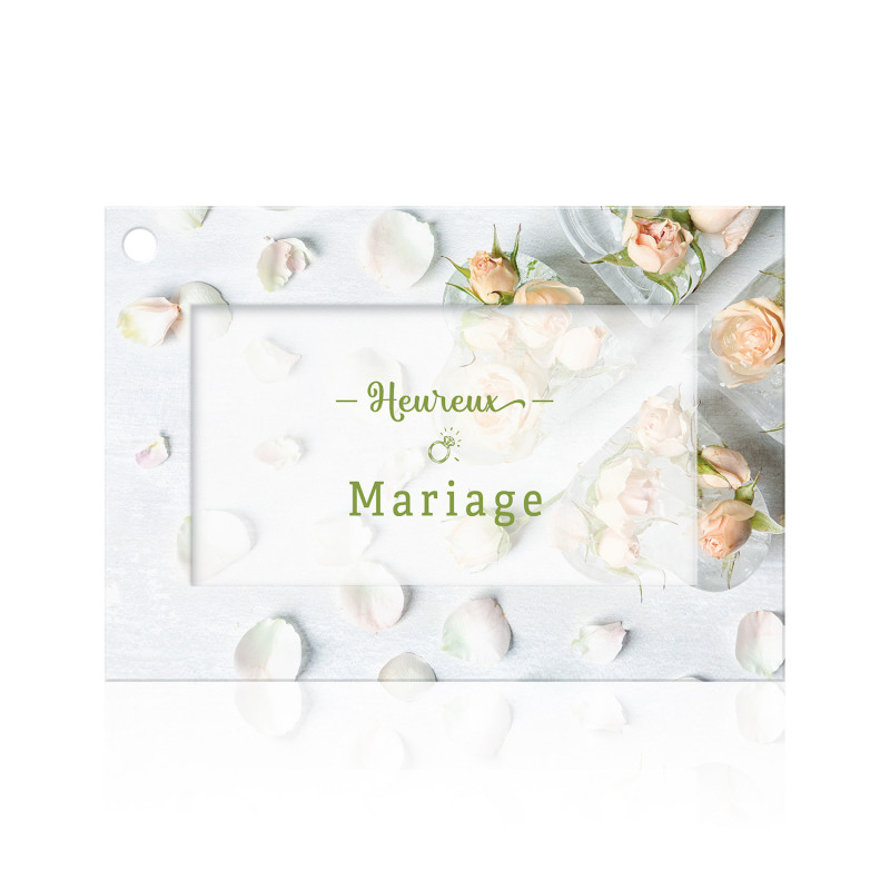 Carte thème mariage fournisseur fleuriste