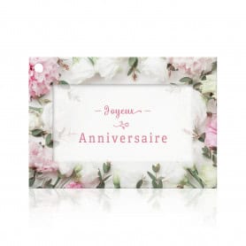 Carte motifs fleurs anniversaire grossiste fleuriste
