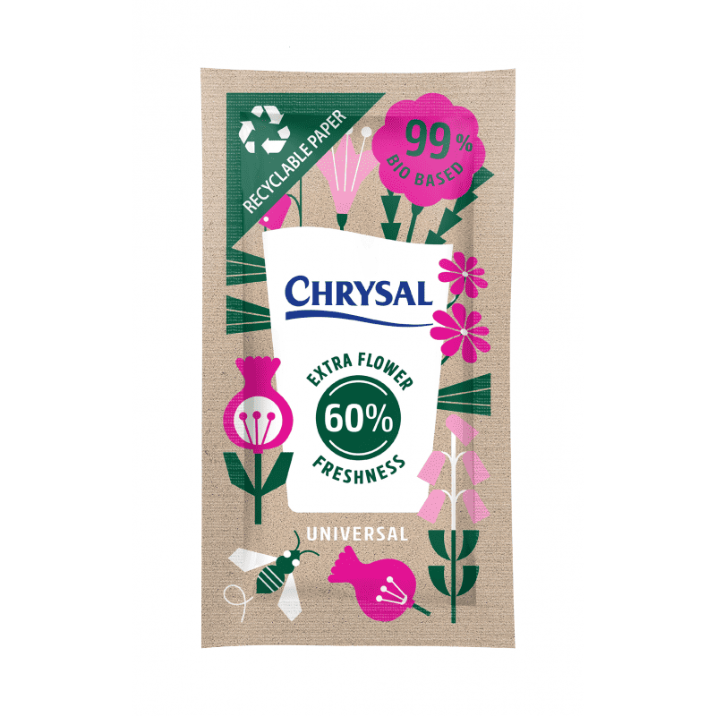 Carton de 500 sachets de nourriture de fleurs Chrysal - Grossiste bio