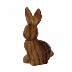Décoration Lapin effet bois