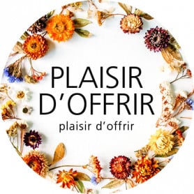 Etiquette ronde message grossiste fleuriste