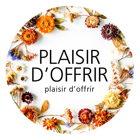 Etiquette ronde message grossiste fleuriste