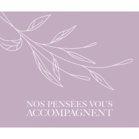 Carte midi "Nos pensées...