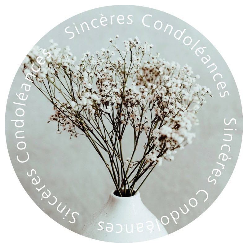 Etiquette ronde message grossiste fleuriste Etiquette ronde message grossiste fleuriste