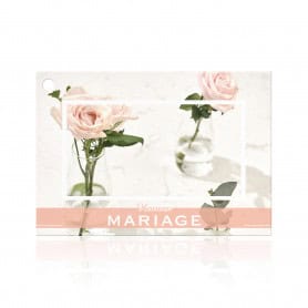 Carte brillante message mariage grossiste fleuriste