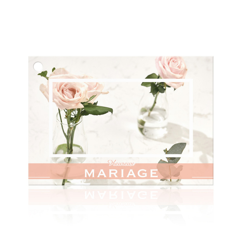 Carte brillante message mariage grossiste fleuriste