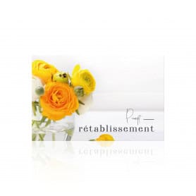carte message rétablissement fleurs grossiste