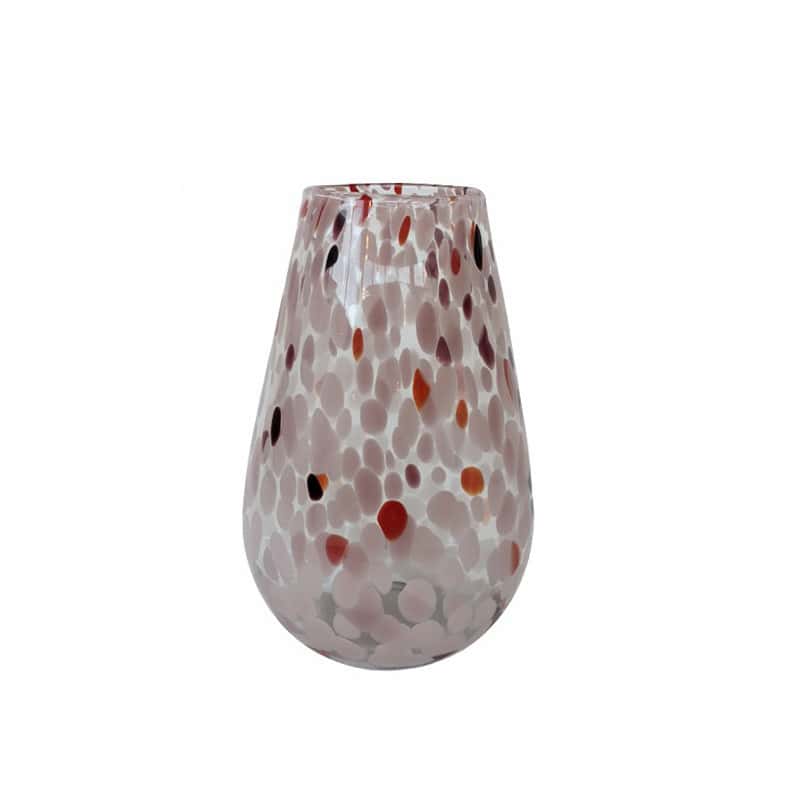 Vase en verre moucheté - Grossiste fleuriste déco tendance design