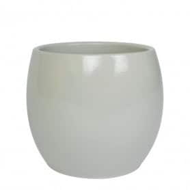 Pot rond Grège contenant poterie fleuriste