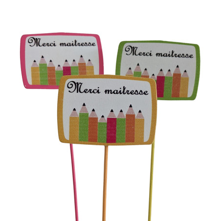 Ardoise merci maîtresse Mathilda - Grossiste fleuriste