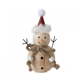 Bonhomme de neige en bois -...