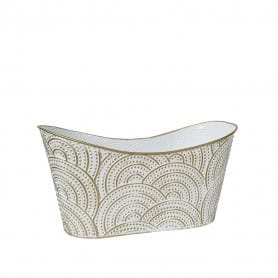 Coupe en zinc motifs contenants noël fleuriste Renaud Distribution