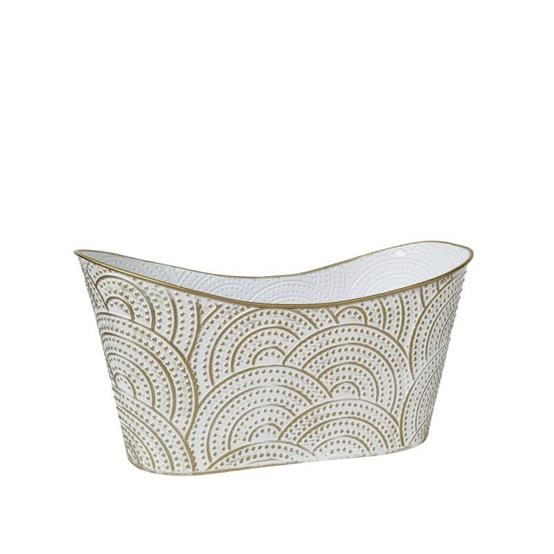 Coupe en zinc motifs contenants noël fleuriste Renaud Distribution