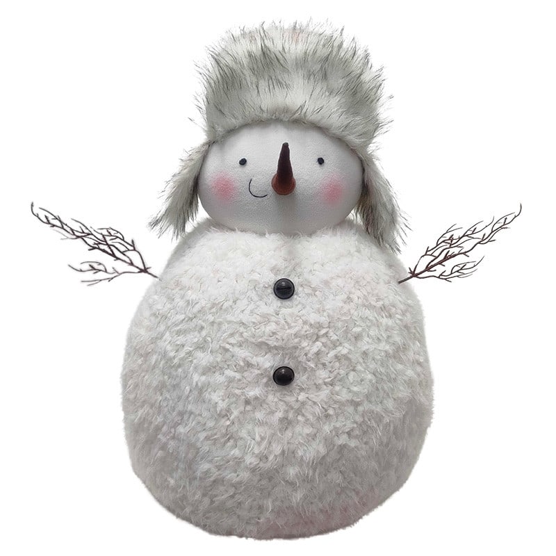 Bonhomme de neige en polyester Décoration grossiste Renaud Distribution