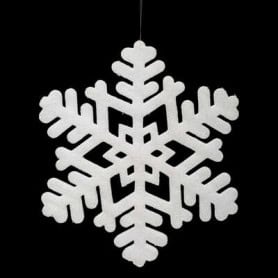 Suspension flocon de neige - Décoration de noël - Renaud Distribution - Grossiste fleuriste