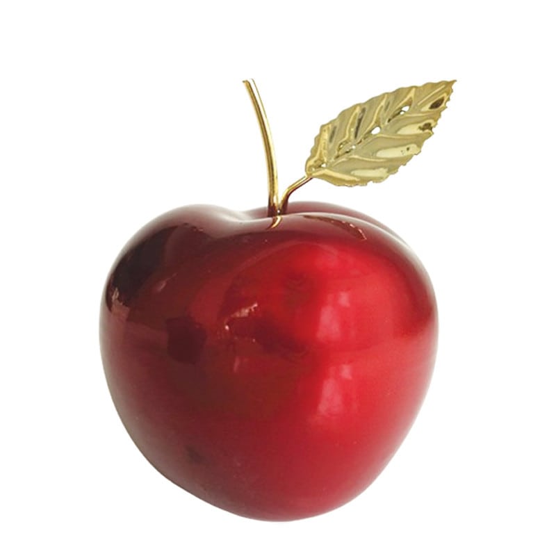Pomme en céramique - Décoration de Noël - Renaud Distribution - Fournisseur fleuriste