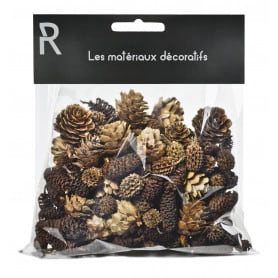 Sachet pommes de pin décoration grossiste fleuriste Renaud Distribution