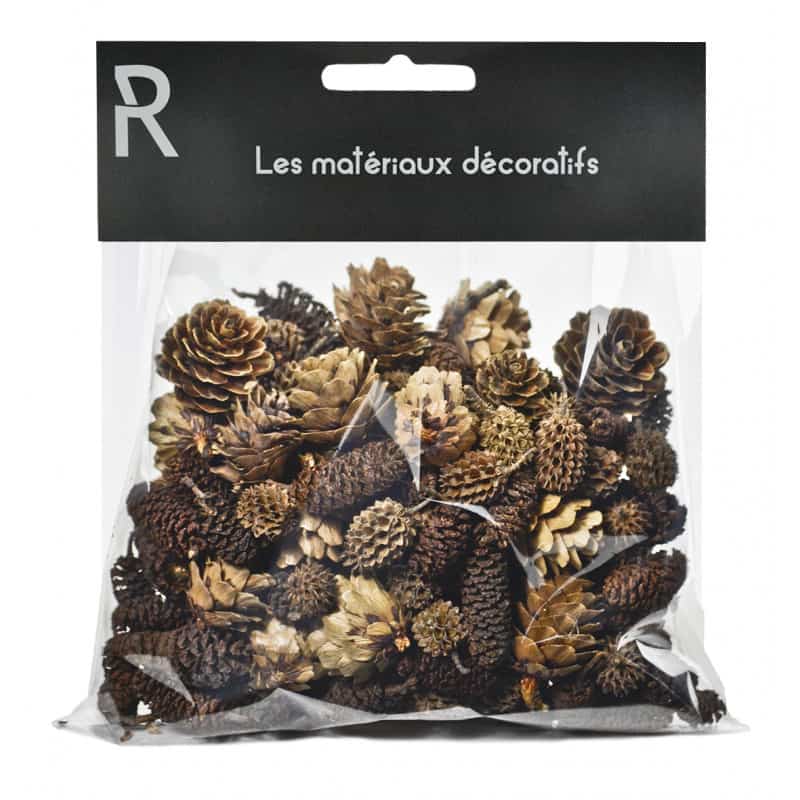 Sachet pommes de pin décoration grossiste fleuriste Renaud Distribution Sachet pommes de pin décoration grossiste fleuriste Renaud Distribution