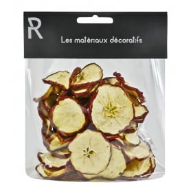 sachet pommes tranchées naturel décoration composition fleuriste