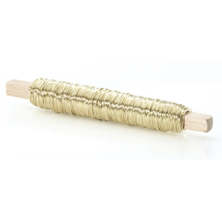 Fil verni sur bobine bois - Plusieurs couleurs - grossiste fleuriste