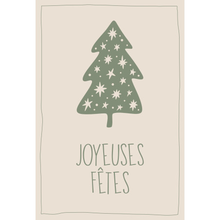 Coffret cartes "Joyeuses fêtes" noël grossiste fleuriste
