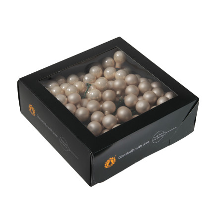 Boules en verre sur pic décoration noël grossiste
