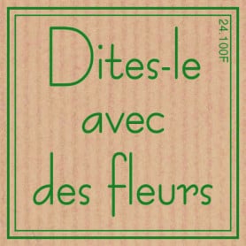 Etiquettes adhésives message plaisir emballage grossiste fleuriste