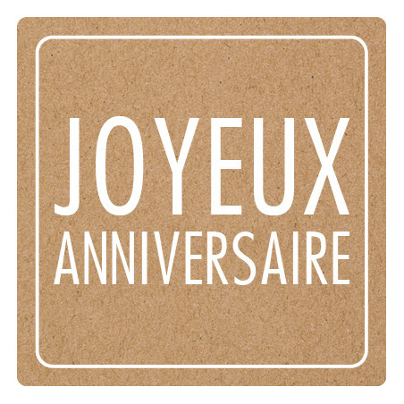 Etiquettes adhésives anniversaire emballage grossiste fleuriste