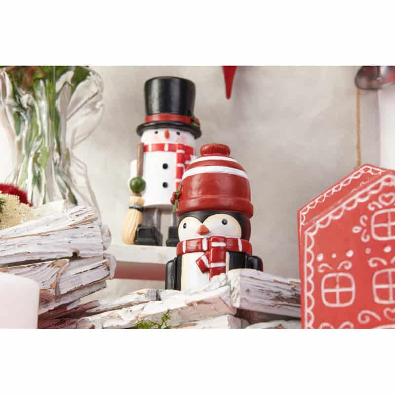 Pingouin et bonhomme de neige - renaud distribution - décoration nöel