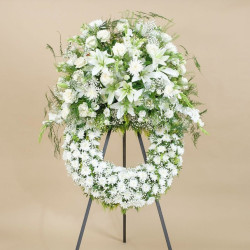 Trépied de couronne / croix Oasis 150cm - accessoire mousse florale