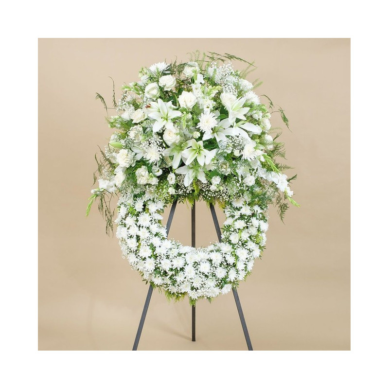 Trépied de couronne / croix Oasis 150cm - accessoire mousse florale