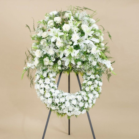 Trépied de couronne / croix Oasis 150cm - accessoire mousse florale