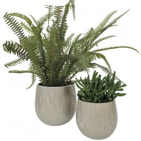 Cache pot motifs contenant céramique fleuriste  Renaud Distribution
