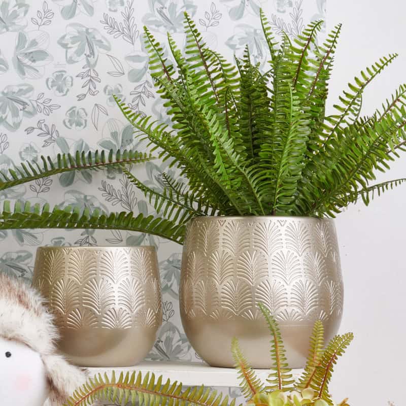 Cache pot motifs contenant céramique fleuriste