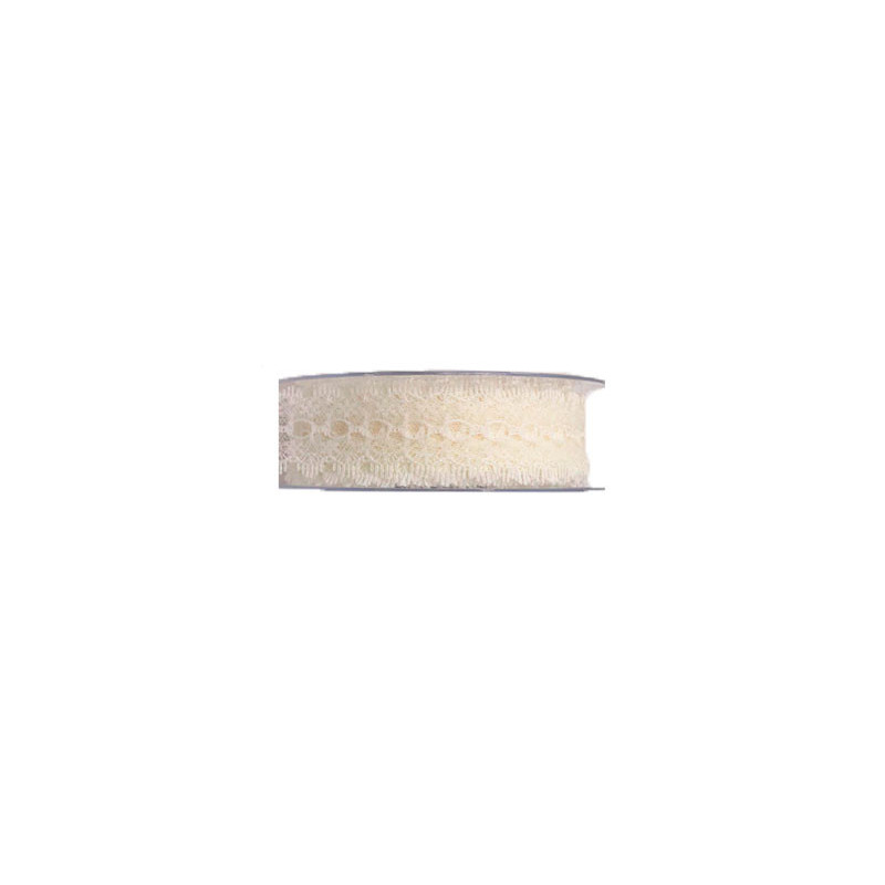 Ruban dentelle Cléo - 35 mm x 20m - grossiste fleuriste