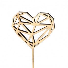 Pics coeur saint valentin origami en bois décoration grossiste